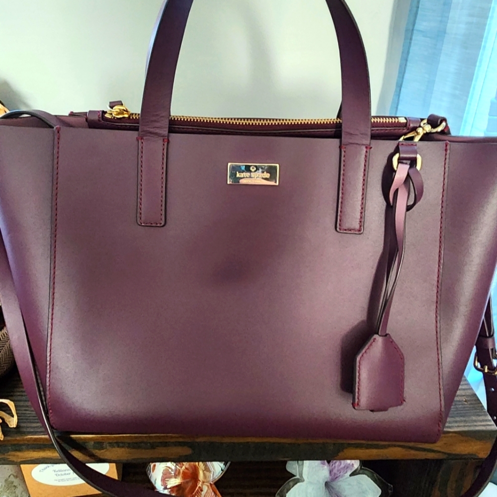 Kate Spade Purple Leather Tote